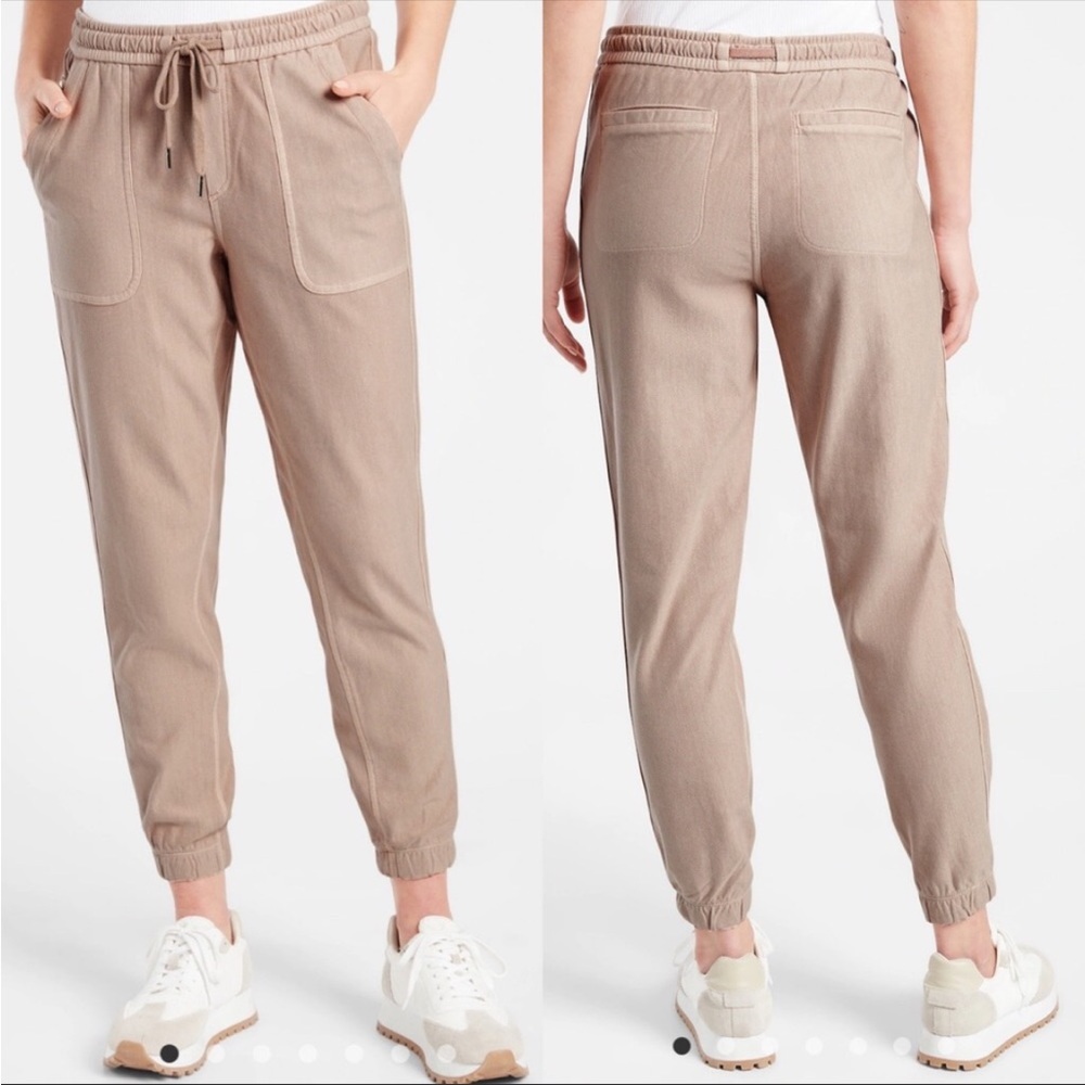 Athleta Cotton Farallon Jogger in Pink Tan 4 Regular